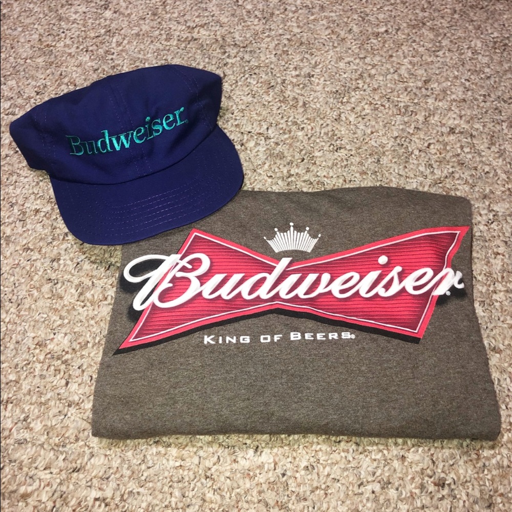 BUDWEISER HAT & SHIRT